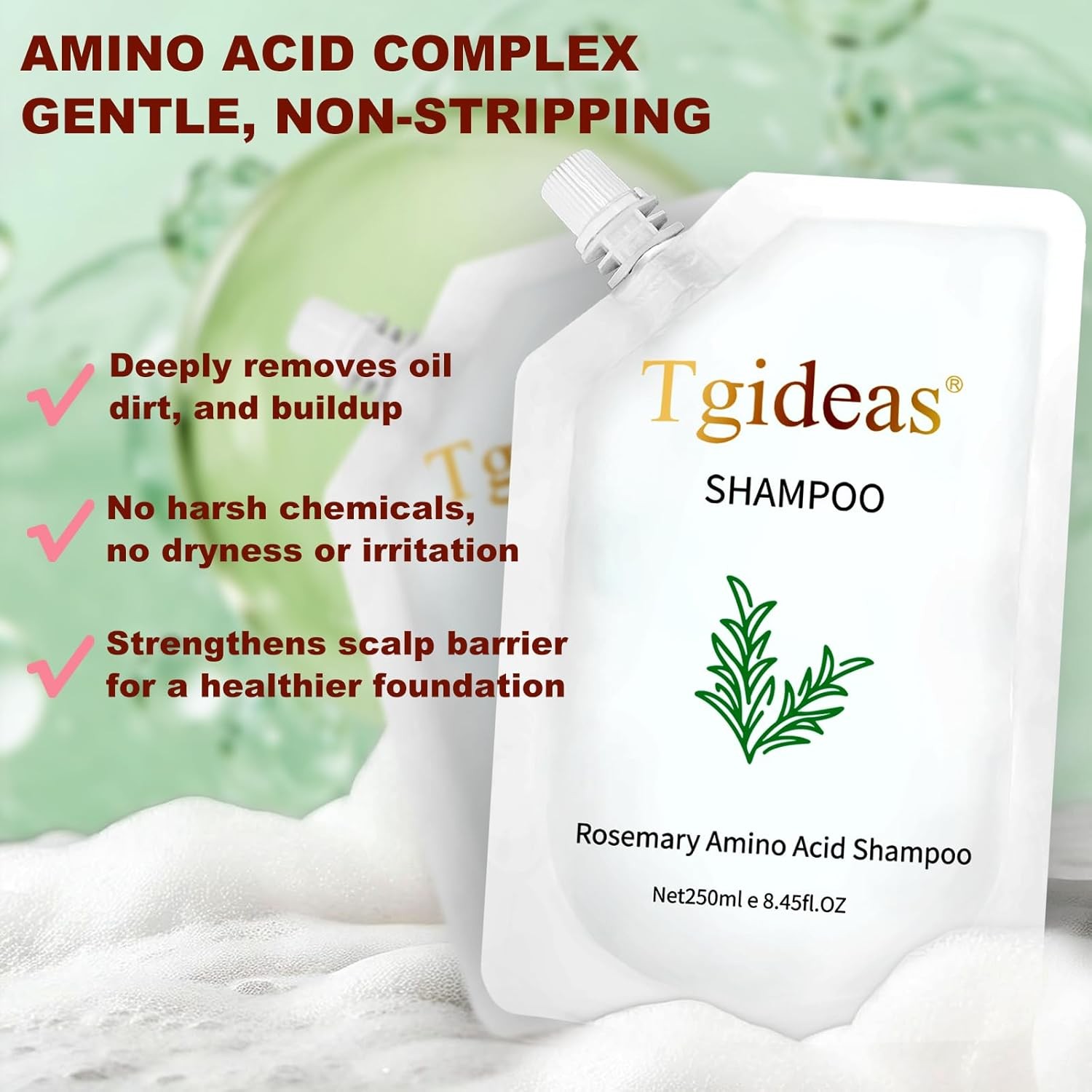 Tgideas Rosemary Amino Acid Shampoo, Hair Growth Shampoo for Thinning Hair... 