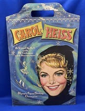 Vintage 1961 Carol Heiss Figure Skater Cut Dolls & Clothing Cut Out Paper Dolls