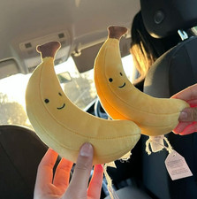 Cute Banana Plush Keychain Fluffy Doll Amuseable Kids Birthday Gift Jellycat Toy
