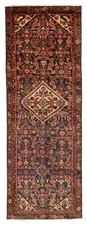 3'2" x 9'3" Vintage Hand-knotted Runner Rug Traditional Oriental Wool Carpet