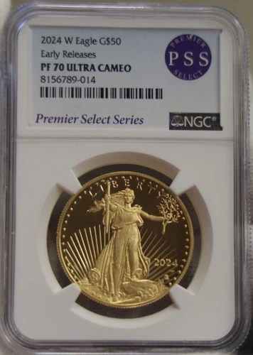 2024 W US $50 1 oz. Gold Eagle Proof NGC PF70 UC Premier Select