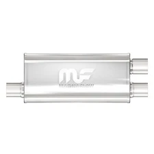 MagnaFlow Straight-Through Performance Muffler; 3/2.5in. Offset/Dual; 5x18x8 Bod