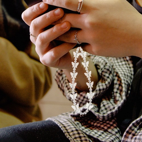 Crystal Butterfly Mobile Chain Girl Phone Strap Charm Lanyard for - Zdjęcie 9 z 12