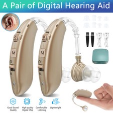 1 Pair Rechargeable Hearing Aid Digital Hearing Aids Adjustable Sound Amplifier