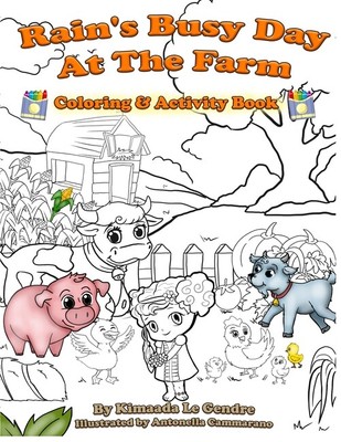 Rain's Busy Day At The Farm Coloring Book 9781732632035 | eBay