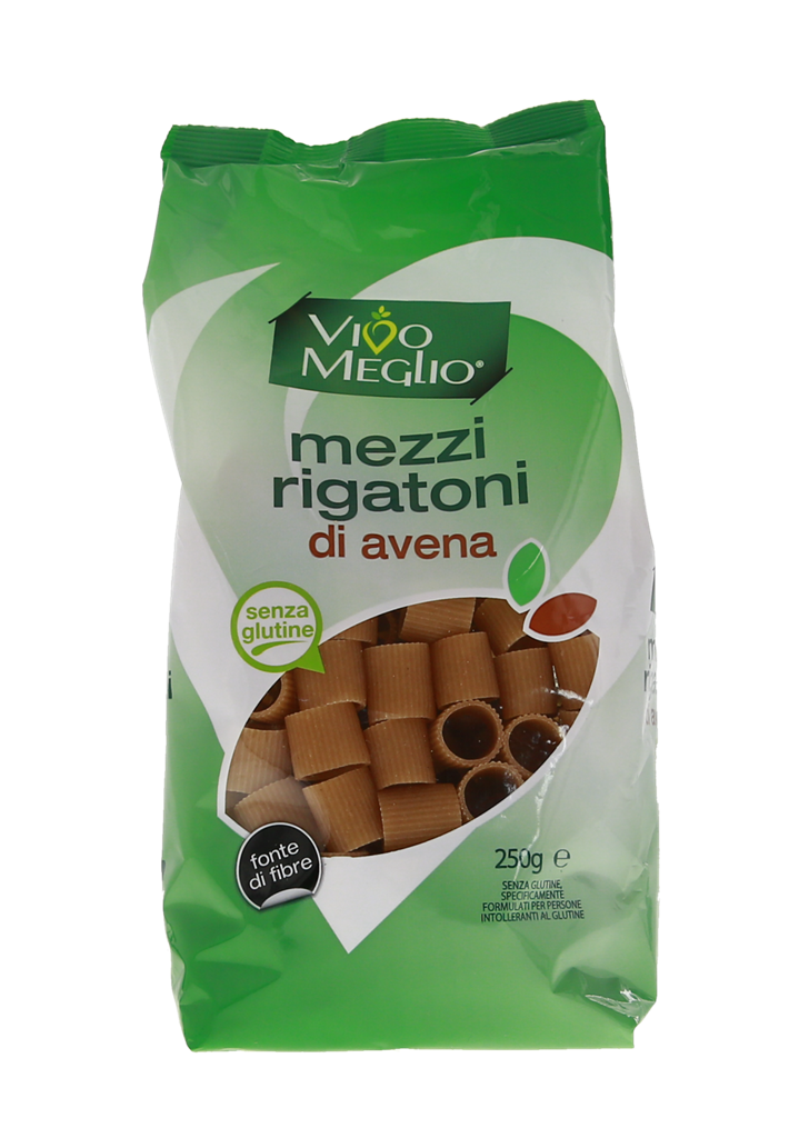 Pasta Gluten Free Half Rigatoni of Oats "" Vivo meglio "" 4 X 250g (1 KG)