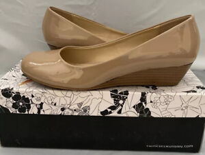 Chinese Laundry Nima Patent Wedge Pump in Nude (Natural) - Lyst