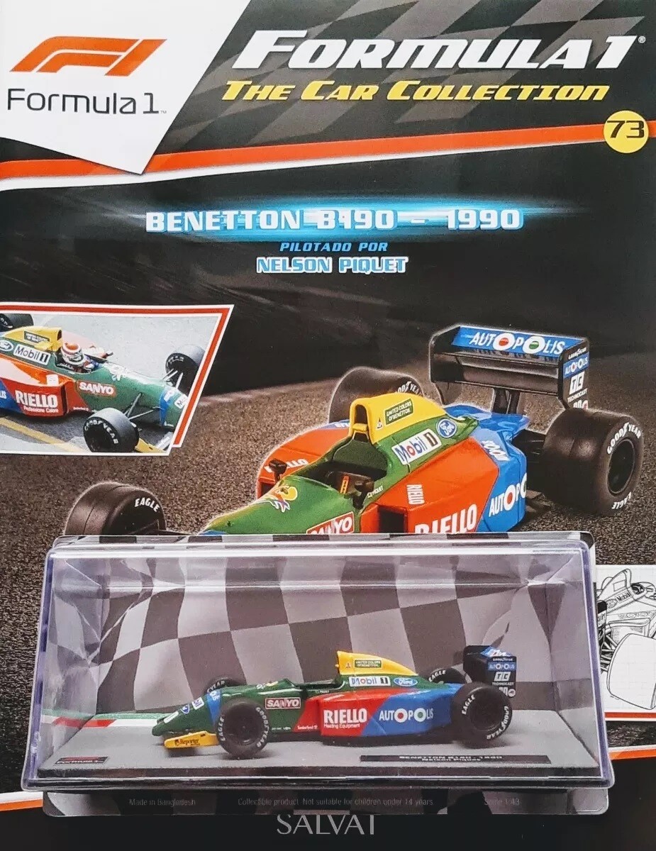 BENETTON B190 (1990) - NELSON PIQUET- # 73 FORMULA 1 F1