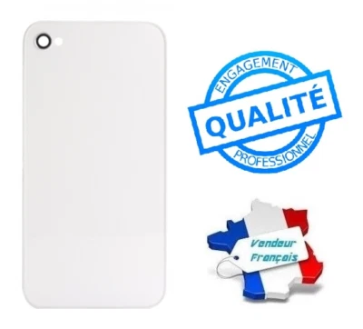 Coque Arrière / Cache Batterie BLANC Pour Apple iphone 4 / iPhone 4S - Photo 1/4