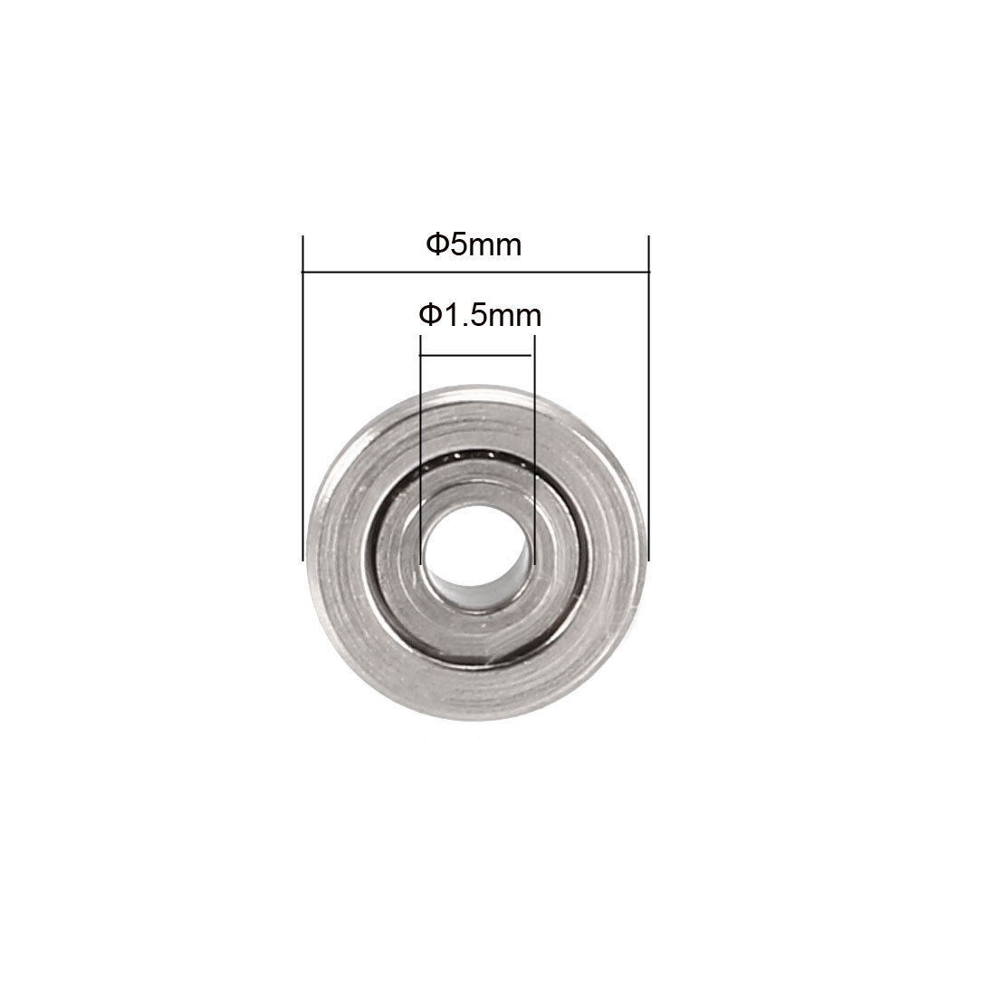 M METERXITY 20 Pcs F605ZZ Cuscinetto A Sfere Con Flangia, 5mm x 14mm x 5mm Doppio Scudo Metallico Z1 Acciaio Cromato (GCr15) Cuscinetti Con Flangia Per Carriole/Stampanti/Fax M METERXITY 20 Pcs F605ZZ Cuscinetto A Sfere Con Flangia, 5mm x 14mm x 5mm Doppio Scudo Metallico Z1 Acciaio Cromato (GCr15) Cuscinetti Con Flangia Per Carriole/Stampanti/Fax