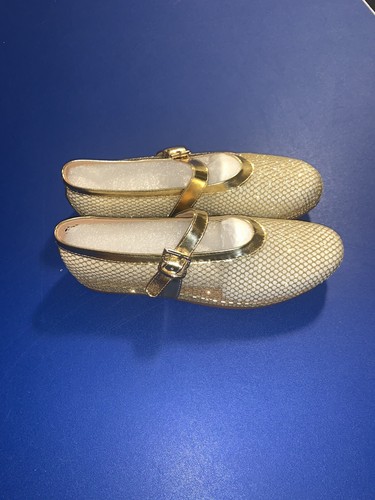 Arqa Shop Gold Mesh Womens Sandals Size 38 New With Box - Picture 3 of 11