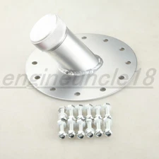 US Billet Aluminum Fuel Cell Fast Fill Filler Neck 45 Degree 12 Bolt Flange 