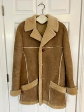 Genuine SAWYER of NAPA Size 42 XL Sheepskin Shearling Coat Marlboro Man Jacket