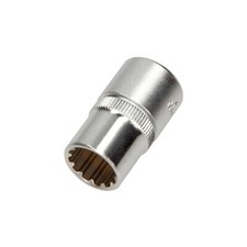 Kraft-Stecknuss 15 mm Zw&ouml;lfkantig 1/2" Zoll Steckschl&uuml;ssel Knarren-Nuss YT1277