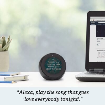 NEW Amazon Echo Spot - Smart Assistant Alarm Clock - Black - with
