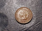 "Slider Unc."  1901 Indian Head Cent