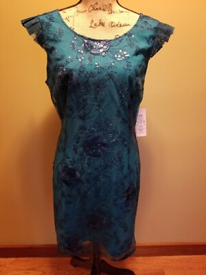 nanette lepore green sequin dress Nanette Lepore Women's Boat Neck Sequin Fringe Hem Maxi Dress