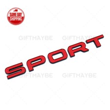Black Red Sport Tailgate Emblem Badge Replace...