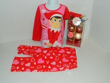 GIRL'S 2 PIECE FLEECE CHRISTMAS PAJAMA SET BY: ELF ON THE SHELF SIZE: 4