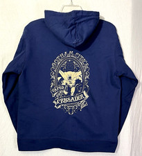 Batman "Gotham City Caped Crusader" XL Zip-up Hoodie Sweatshirt Navy Blue