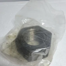 Zoro Select 4Caz4 1-1/2"-6 Grade 5 Black Oxide Finish Carbon Steel Hex Nut