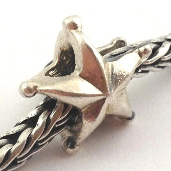 Authentic Trollbeads Retired Zodiac Gemini Charm, Sterling Silver, 51727, New Foto 2 de 2