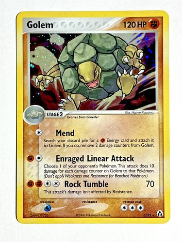 Golem Holo Rare 052/086 Mirage Forest EX Legend Maker Japanese