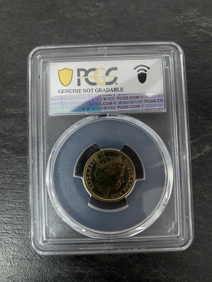 2012 2 Two Dollar Red Poppy Coin PCGS Genuine Wrap Machine Dmg UNC 2012-2-two-dollar-red-poppy-coin-pcgs-genuine-wrap-machine-dmg-unc