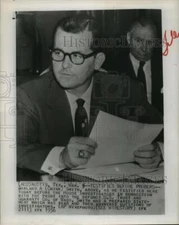1956 Press Photo Garland A (Chink) Smith Testifies Before House Investigators