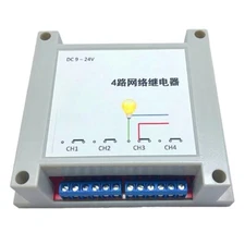 4-Channel Relay Module Board Ethernet Relay Networks Switch Controller Module