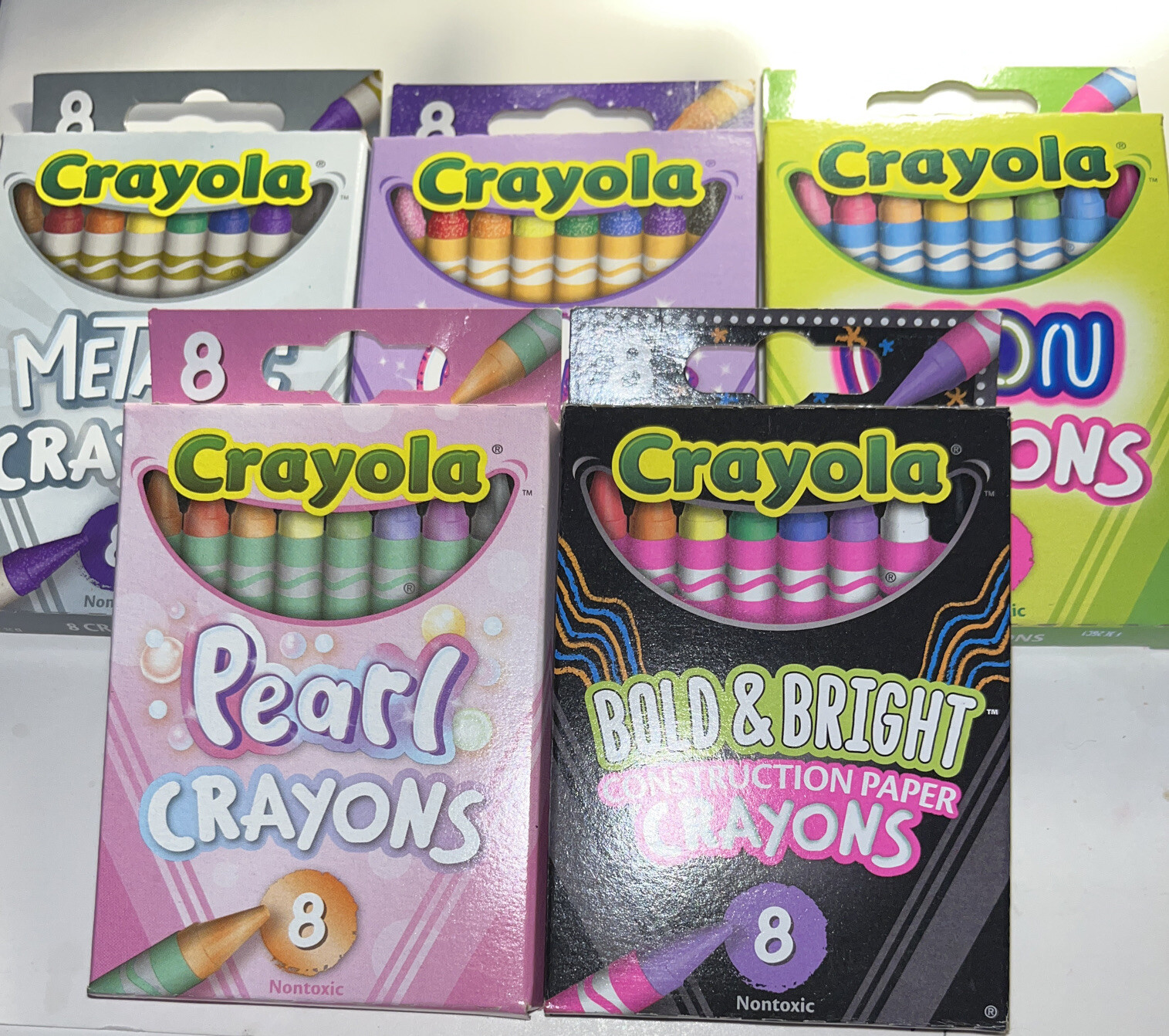 Crayola Special Effects Crayons Bundle Pearl, Metallic, Neon, Glitter