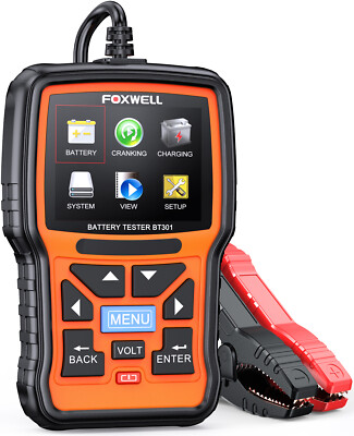 FOXWELL BT301 Digital Battery Analyzer 6/12V Car Battery Load Tester 100~2000CCA