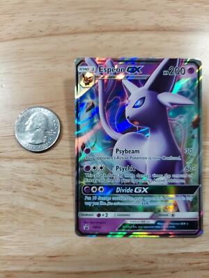 Espeon GX SM35 NM Foil Promo Rare Pokemon Card - Normal Espeon GX SM35 NM Foil Promo Rare Pokemon Card - Normal