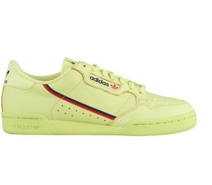 adidas originals continental 80's trainers in semi frozen yellow