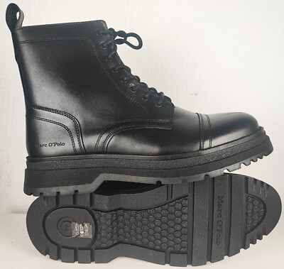 Marc O'Polo Herren Stiefelette Designer Boots Schnürstiefelette