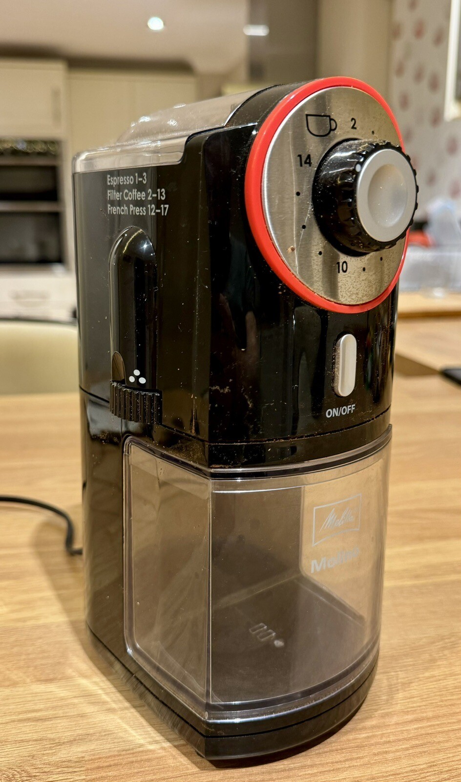 Melitta Electric Coffee Grinder, Removable Lid, 101901 Used, 8 Months Old eBay