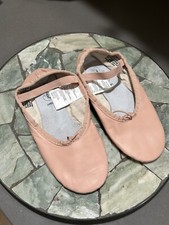 Revolution Dancewear Split Sole Leather Pink Ballet Shoes Size Child 3M