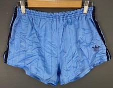VINTAGE OLD RETRO MEN ADIDAS WEST GERMANY RUNNING GYM SHORTS PANTALONES SIZE M 6