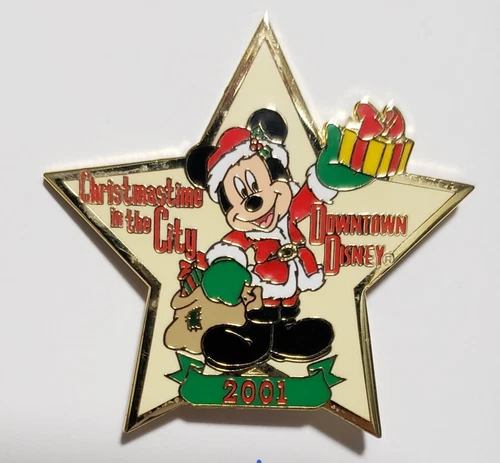 Disney Pin - WDW - Christmastime in the City 2001 - Mickey in Star - Picture 1 of 1