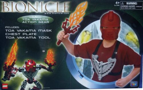 Lego Bionicle Toa Vakama Costume Mask, Chest Plate & Weapon Sword Factory Sealed - Picture 1 of 1