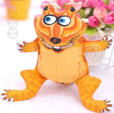 Fat Cat Doggy Hoots Chipmunk Chew Puppy Dog Toy