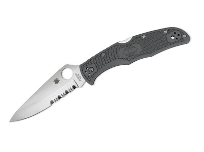 Spyderco Endura Foliage Green Combination Taschenmesser VG-10 Gezackt C10PSFG