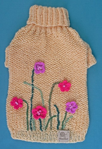 Small Dog knit sweater, Outfit, Pet clothes, Puppy sweater, Yorkshire Clothes XS - Picture 9 of 9
