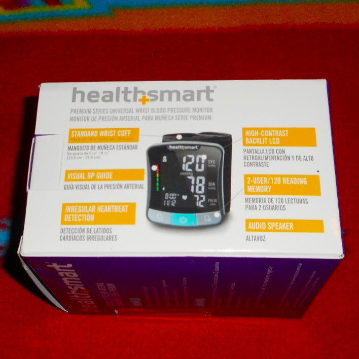 New! HealthSmart Premium Series Talking Wrist Blood Pressure Cuff