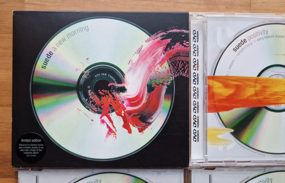 Suede ‎| a new morning Slipcase CD + 3× POSITIVITY EP DVD Single Mulitmedia 2002 - Bild 2 von 3