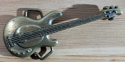 Vintage 1978 Solid Brass Baron Buckle Ernie Ball Music Man  display picture 1
