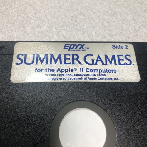 Juegos de Verano 1 APPLE II 2 1984 Epyx DISCO y MANUAL Juego Olímpico Olímpico - Imagen 5 de 11