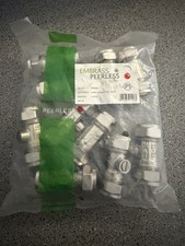 10 x 15mm Isolation Valves Chrome Plated WRAS Approved Shut Off Valve Screw Type