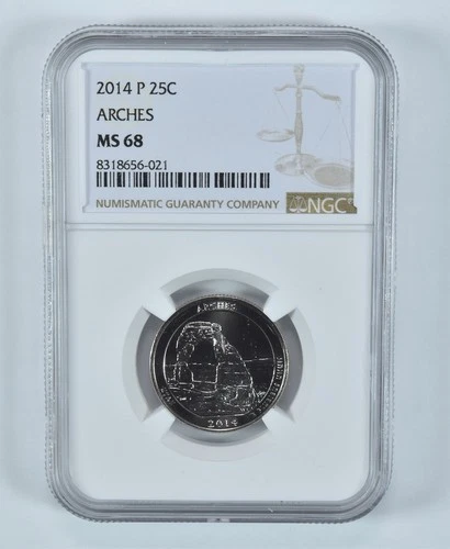 2014-P Washington Quarter Arches America The Beautiful MS68 NGC *3835