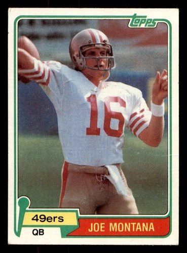 1981 Topps #216 Joe Montana RC Rookie (light wrinkle)